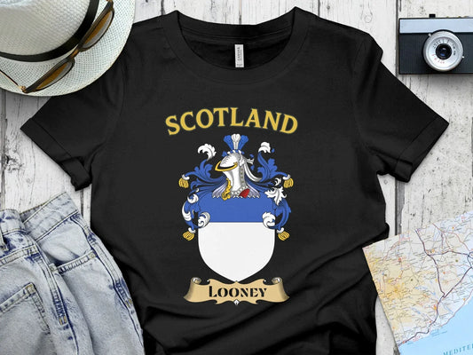 Scotland Looney Family Crest Graphic Tee shirt product type