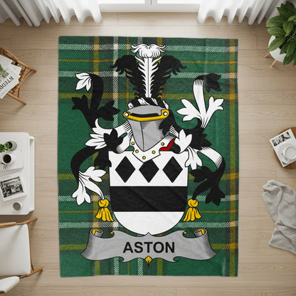 Elegant Aston Family Crest Design Rug product type