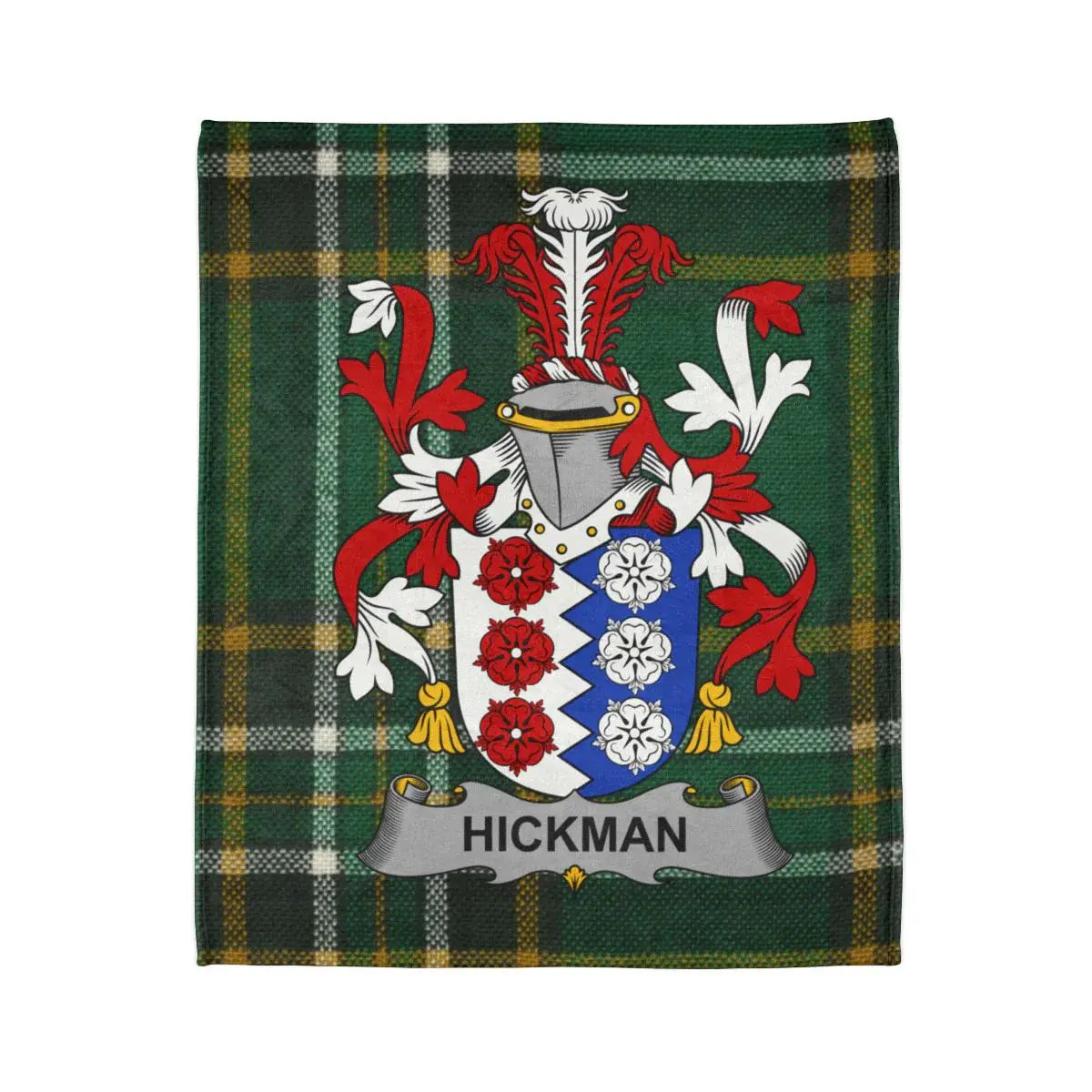 Hickman Family Crest Plaid Blanket product type