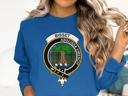 Crest Design Personalized Blue Sweatshirt product