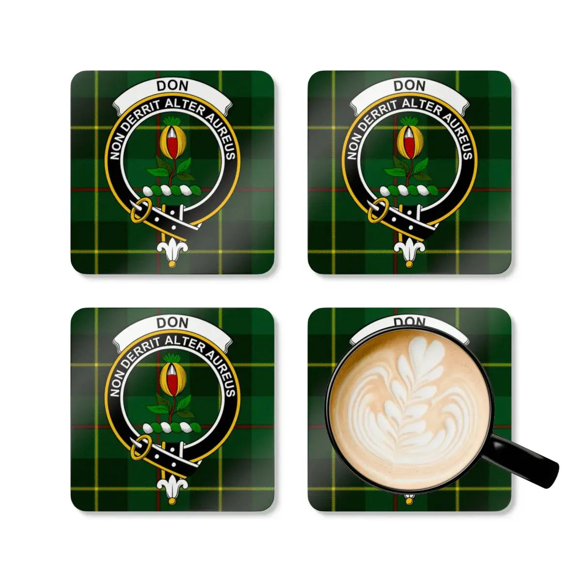 Family Crest Plaid Design Table Drinkware product type