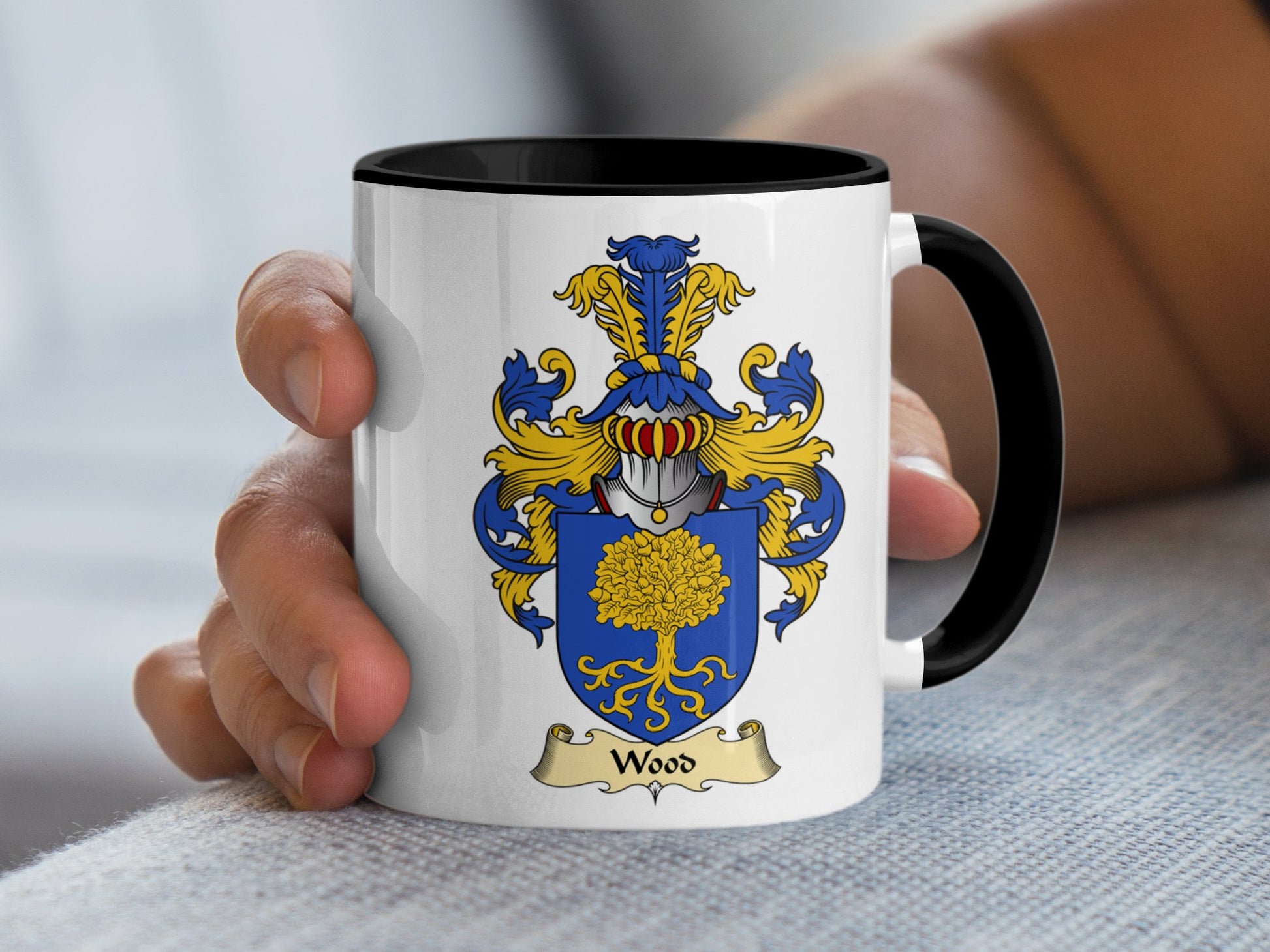 Clan Wood Scottish Coat of Arms Mug - Living Stone Gifts