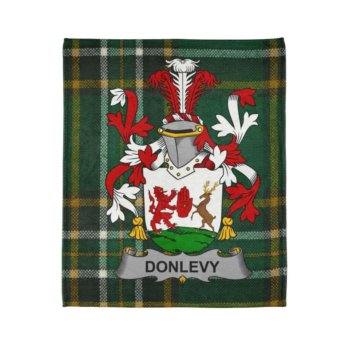 Donlevy Coat of Arms Tartan Plaid Blanket product
