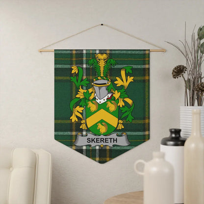 Skereth Family Crest Wall Tapestry Plaid product