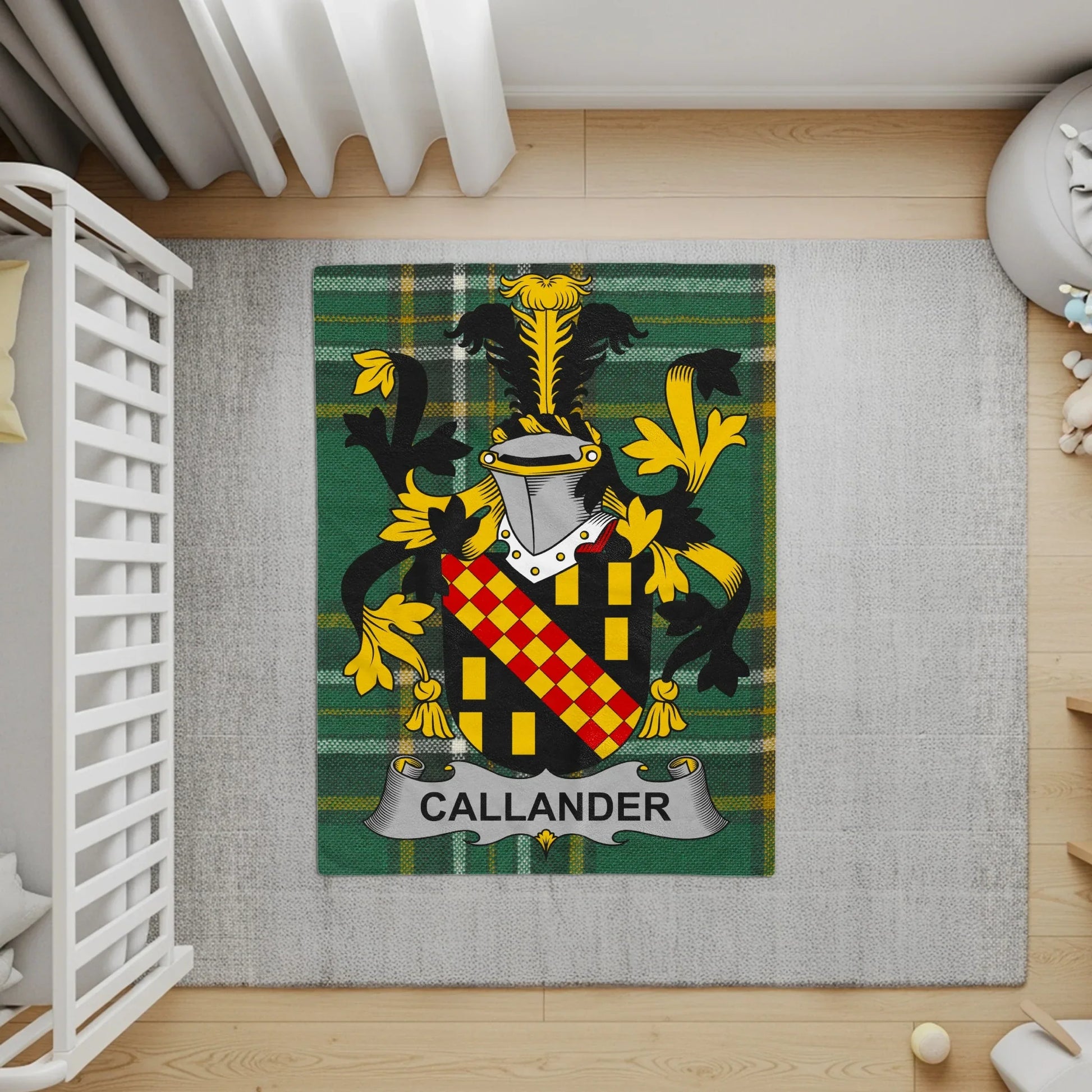 Callander Family Crest Plaid Design Accent Rug product
