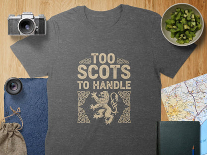 Too Scots to Handle Lion Graphic T-shirt product