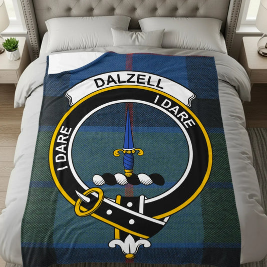 Dalzell I Dare Crest Tartan Blanket product