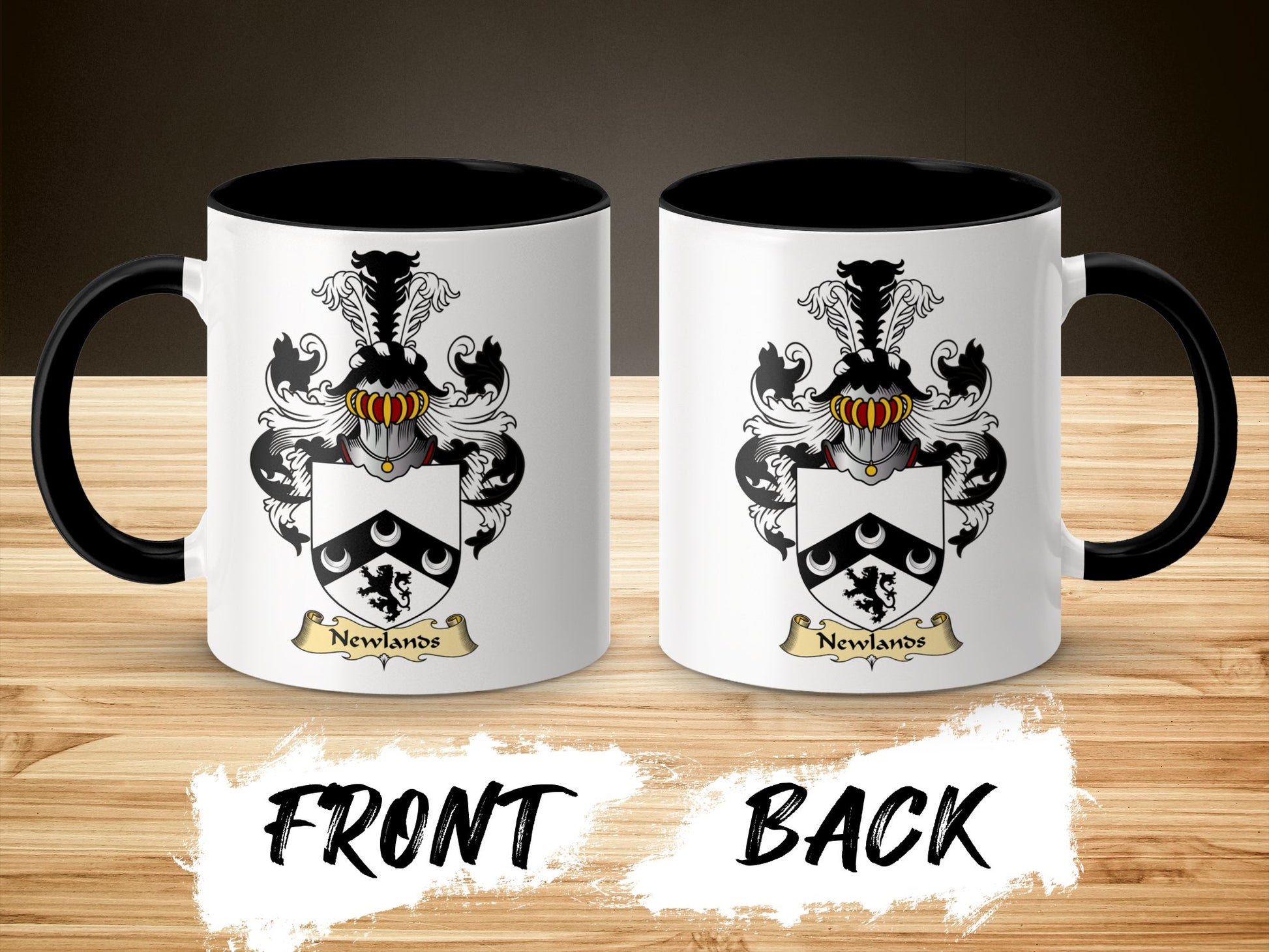 Newlands Clan Coat of Arms Beautiful Family Crest Mug - Living Stone Gifts