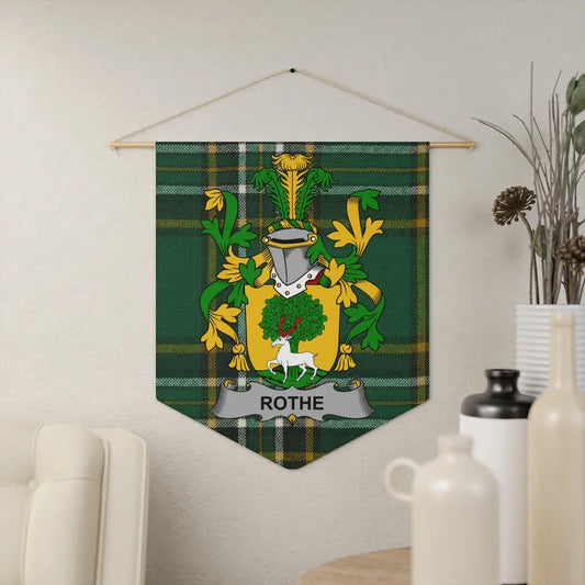 Rothe Family Crest Green Plaid Heritage Wall Decor product