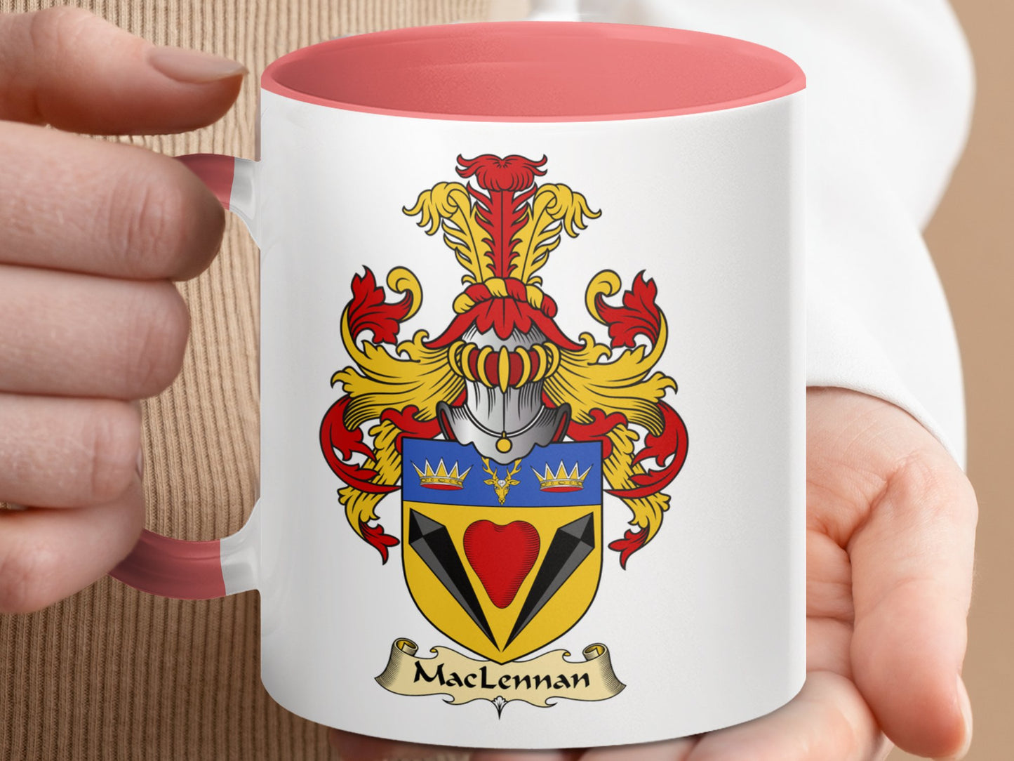 Clan MacLennan Scottish Crest Coffee Mug - Living Stone Gifts