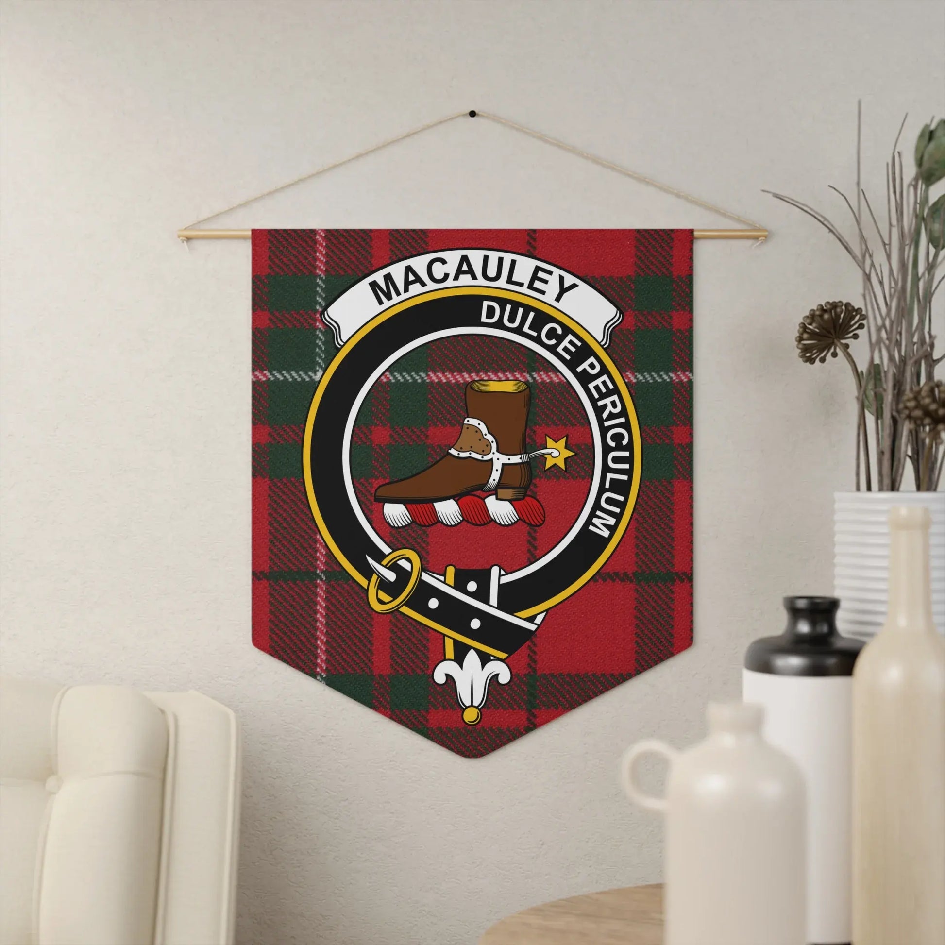 Macauley Dulce Periculum Tartan Wall Hanging product type