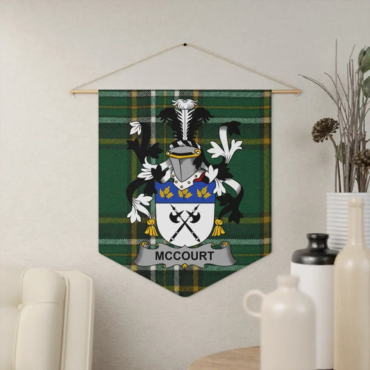 Family Crest Plaid Pattern Wall Hanging Product