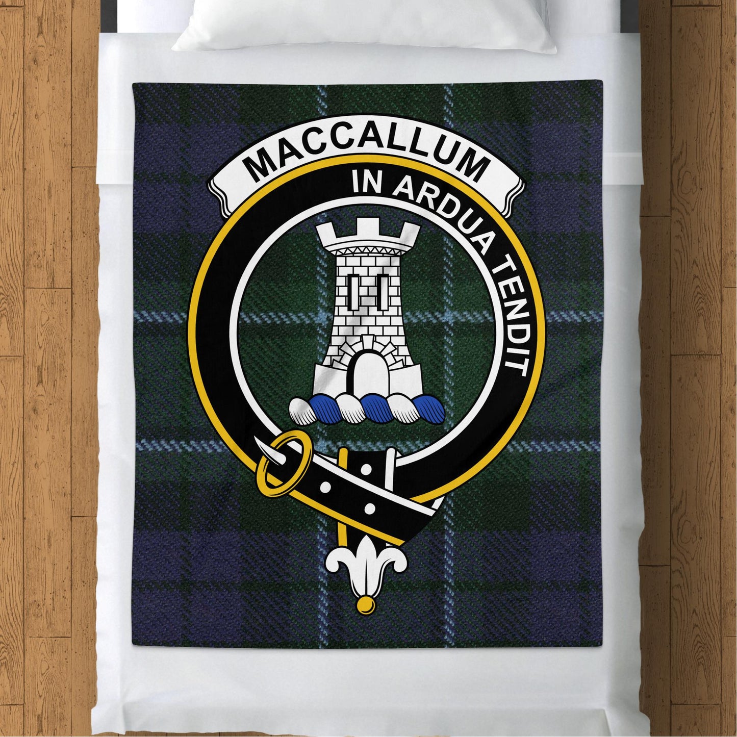 Scottish Clan MacCallum Tartan Throw Blanket - Living Stone Gifts