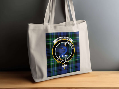 Arbuthnot Clan Scottish Tartan Background Tote Bag - Living Stone Gifts