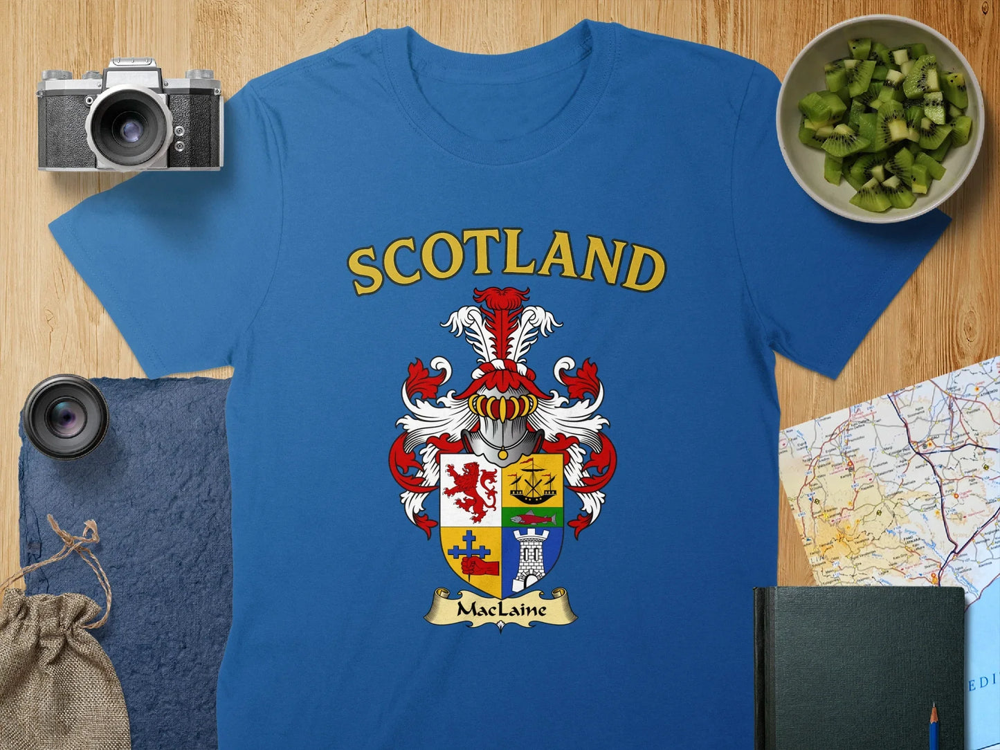 Scotland MacLaine Coat of Arms Graphic T-Shirt product