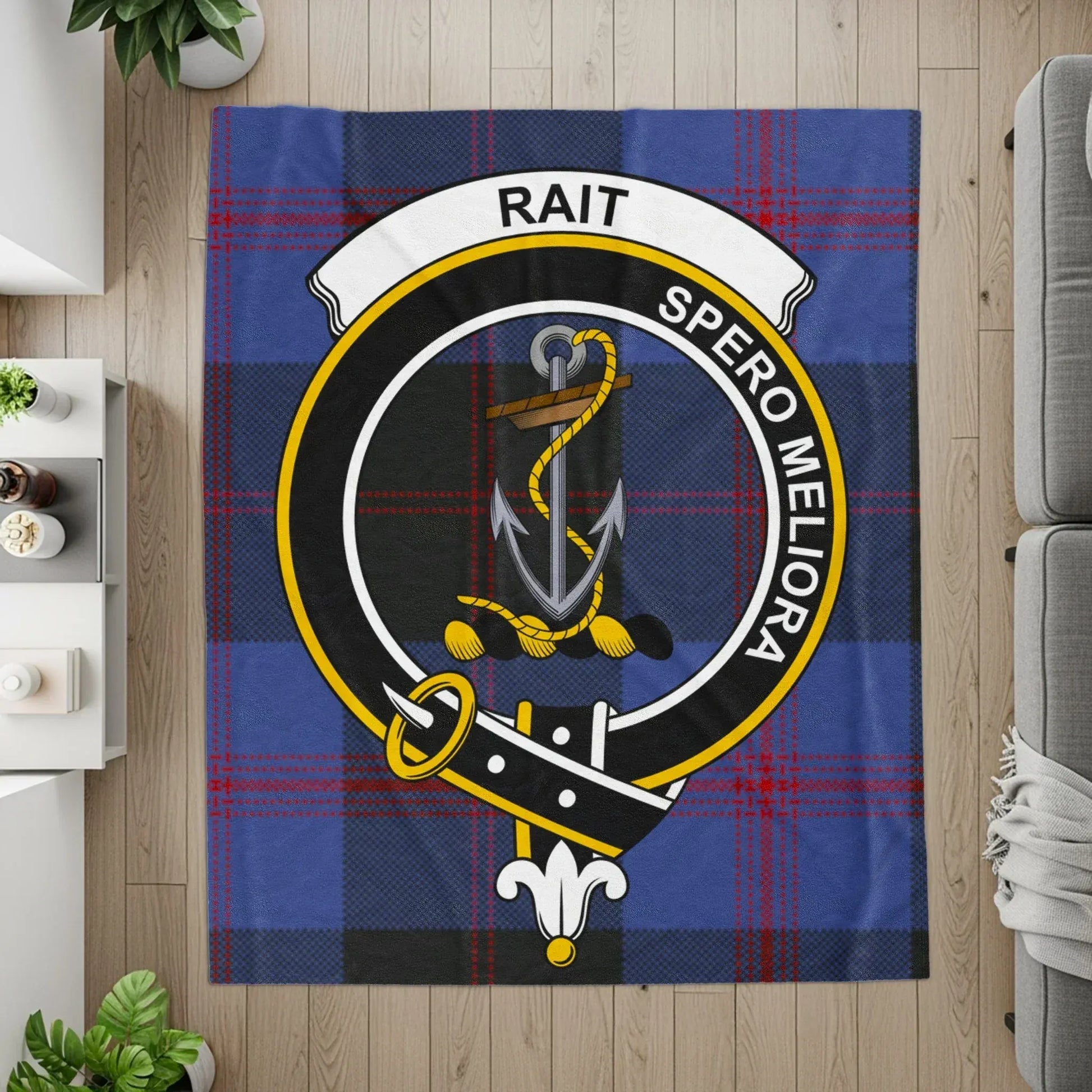 Rait Spero Meliora Crest Tartan Blanket product
