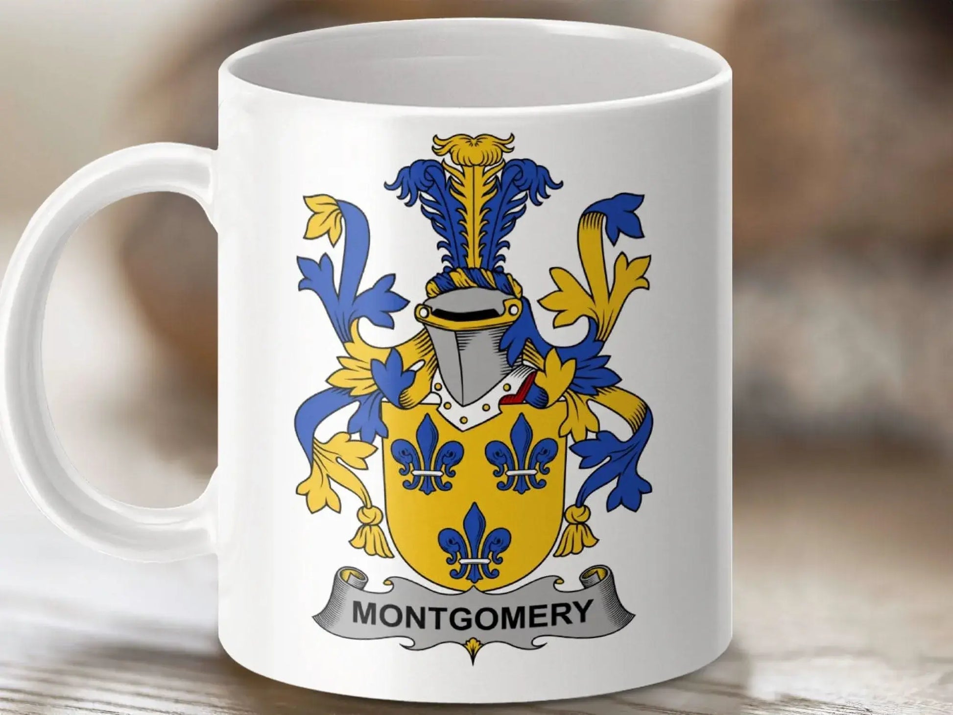 Montgomery Family Crest Decorative Art Mug - Celtic Ancestry Gifts