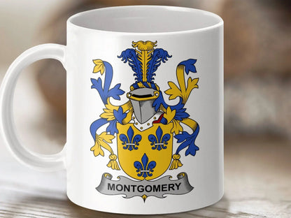 Montgomery Family Crest Decorative Art Mug - Celtic Ancestry Gifts