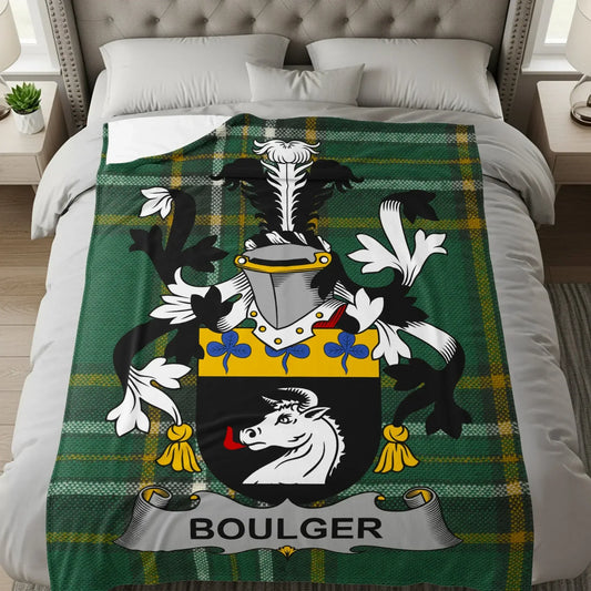 Boulger Family Crest Blanket Perfect Personalized Product