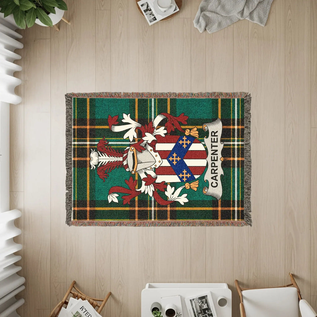 Carpenter Family Crest Green Plaid product type