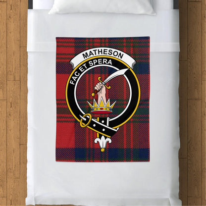 Scottish Clan Matheson Tartan Throw Blanket - Living Stone Gifts