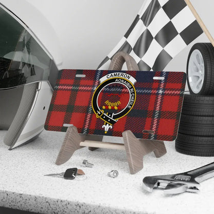 Cameron Aonaibh Ri Cheile Plaid License Plate product