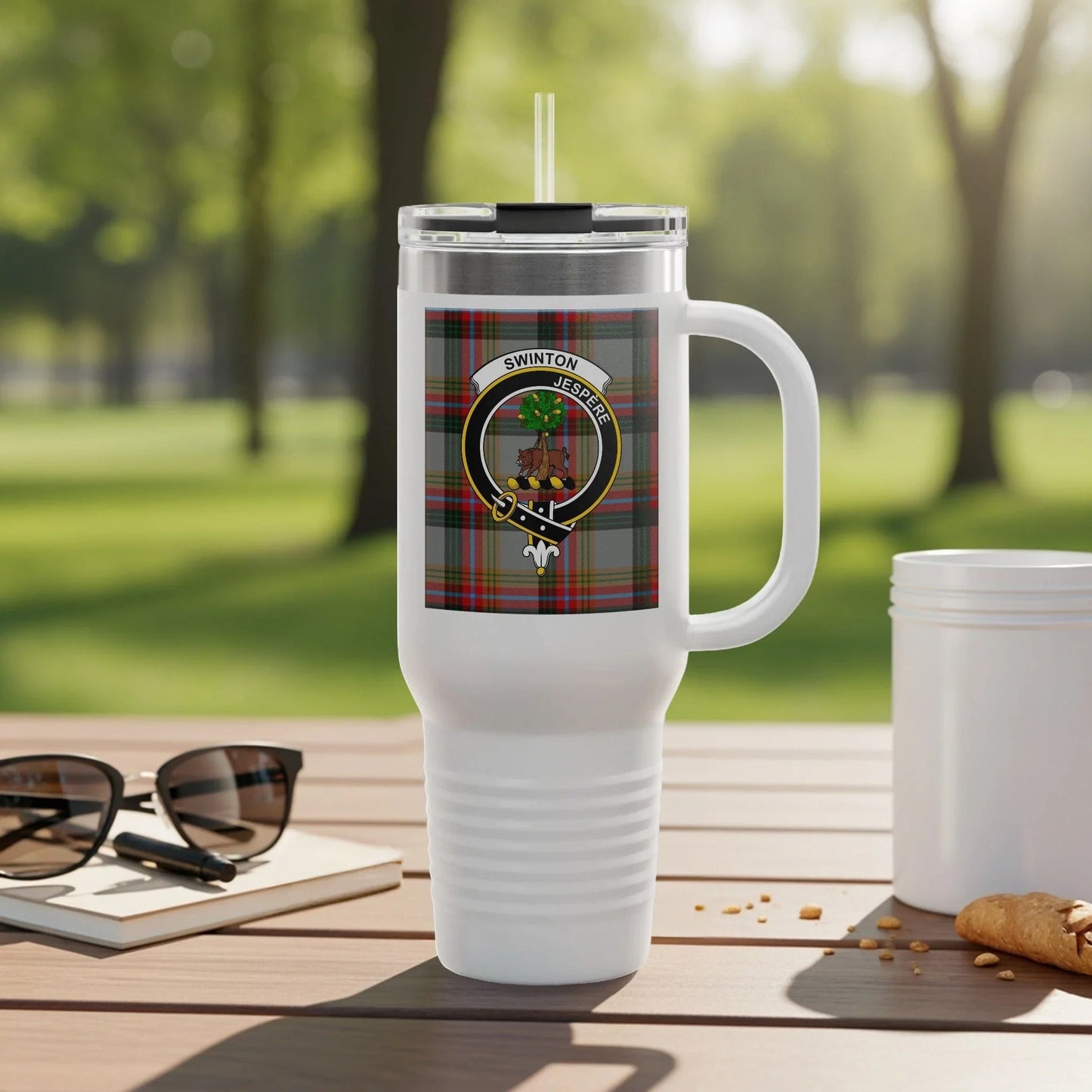 Swinton Tartan Print Insulated Travel Mug product