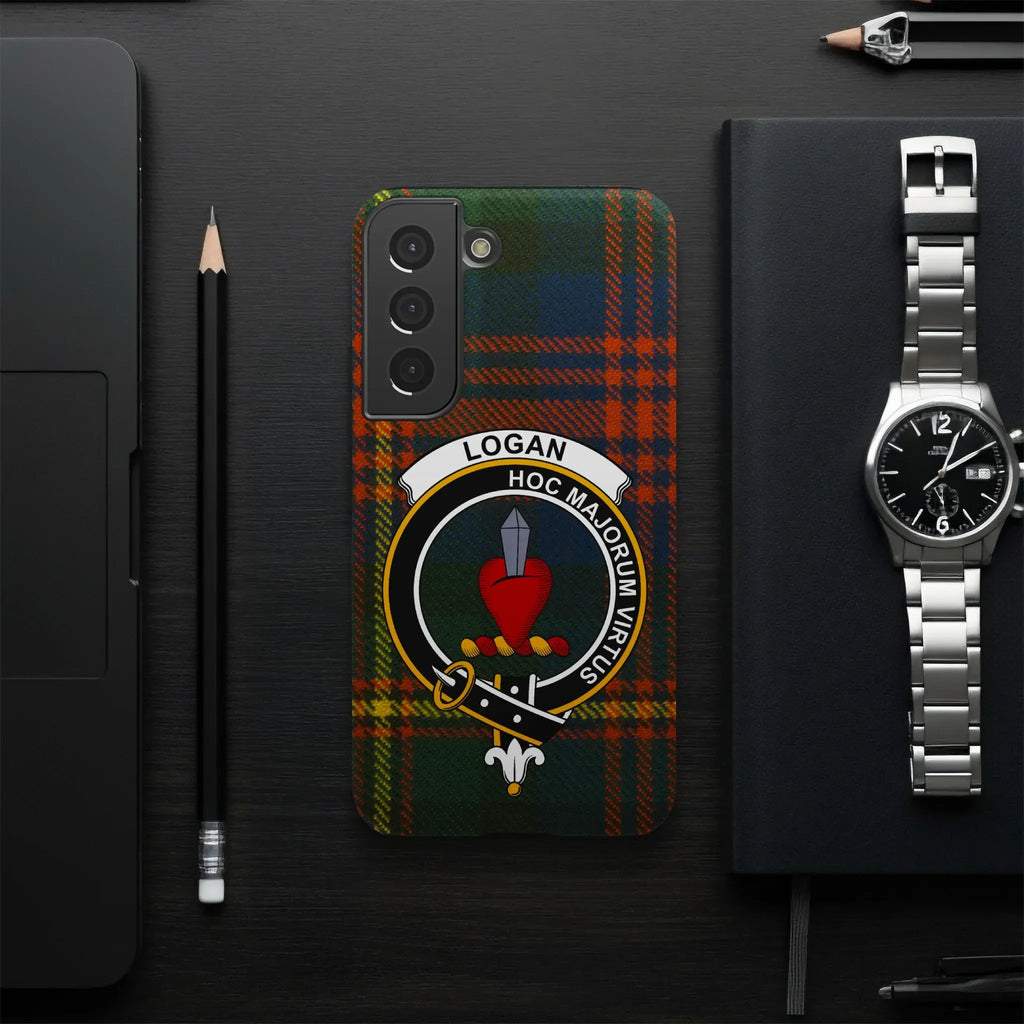 Logan Hoc Majorum Virtus phone case — slim profile, precise port cutouts