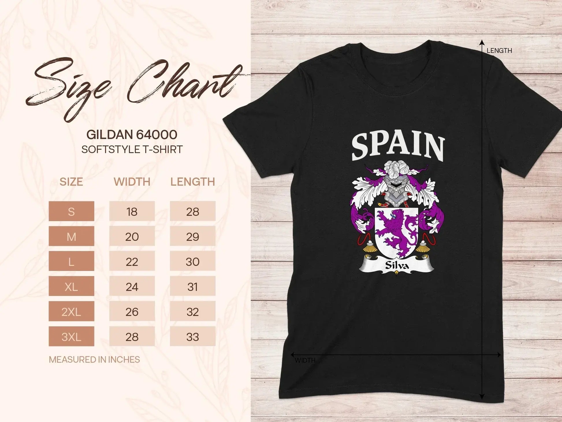 Spain Crest Design Gildan 64000 Softstyle T-shirt product