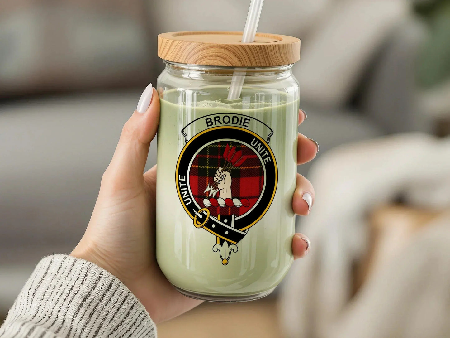 Tartan Brodie Unite Emblem Jar Candle product