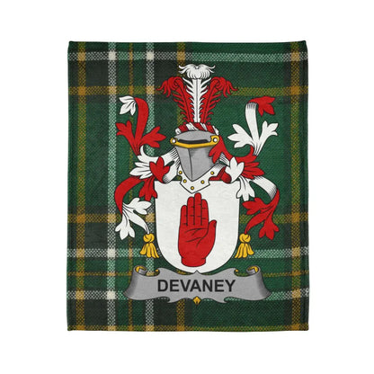Devaney Family Crest Plaid Tartan Blanket product