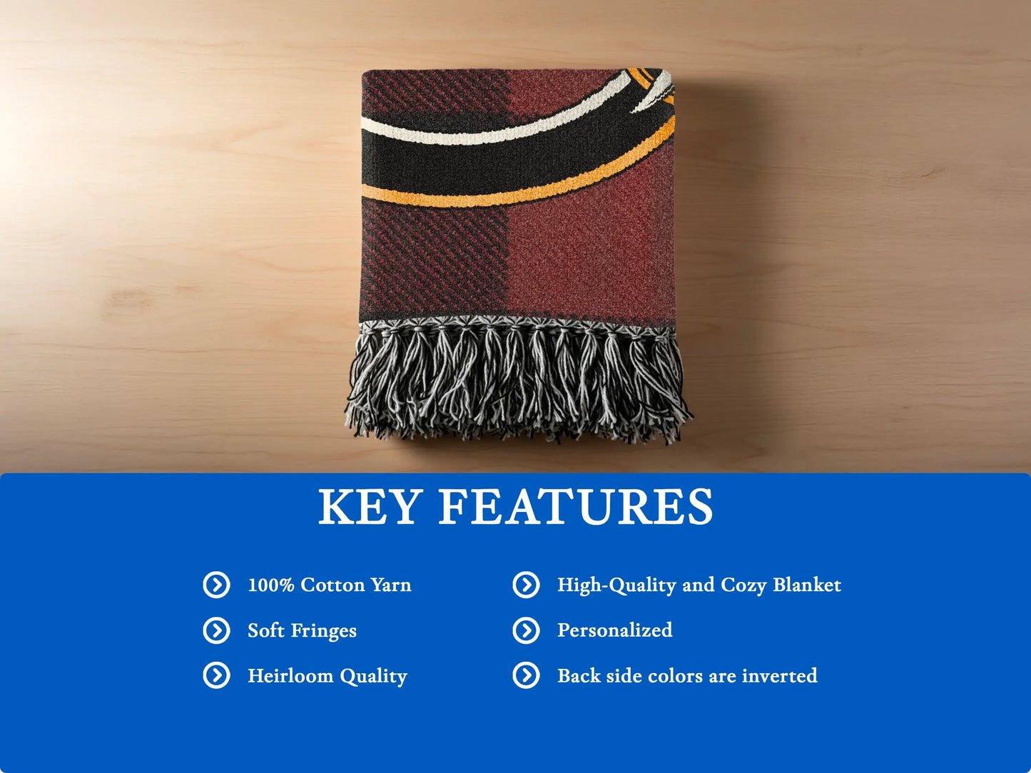 High-Quality Personalized Cozy Heirloom Blanket