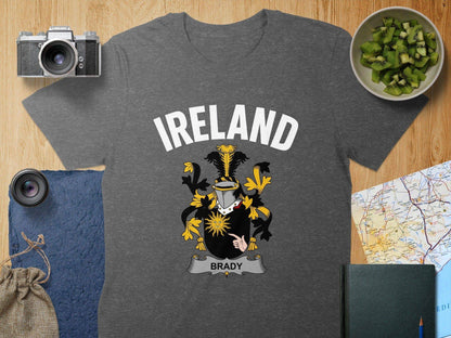 Ireland Brady Family Crest Graphic T-Shirt product