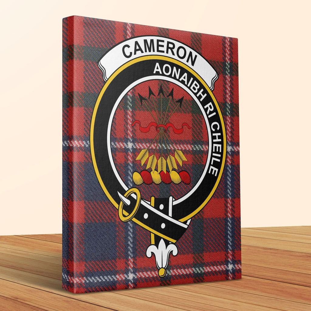Cameron Scottish Tartan Crest Canvas - Celtic Ancestry Gifts