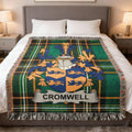 Cromwell Family Crest Plaid Fringe Woven Throw