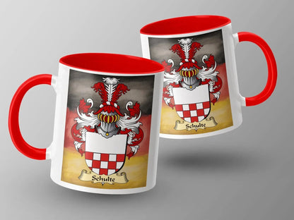 Personalized Family Crest Schulte Coat of Arms Mug product