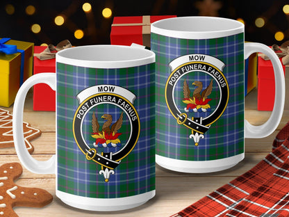 Scottish Clan Mow Crest Tartan Mug - Living Stone Gifts