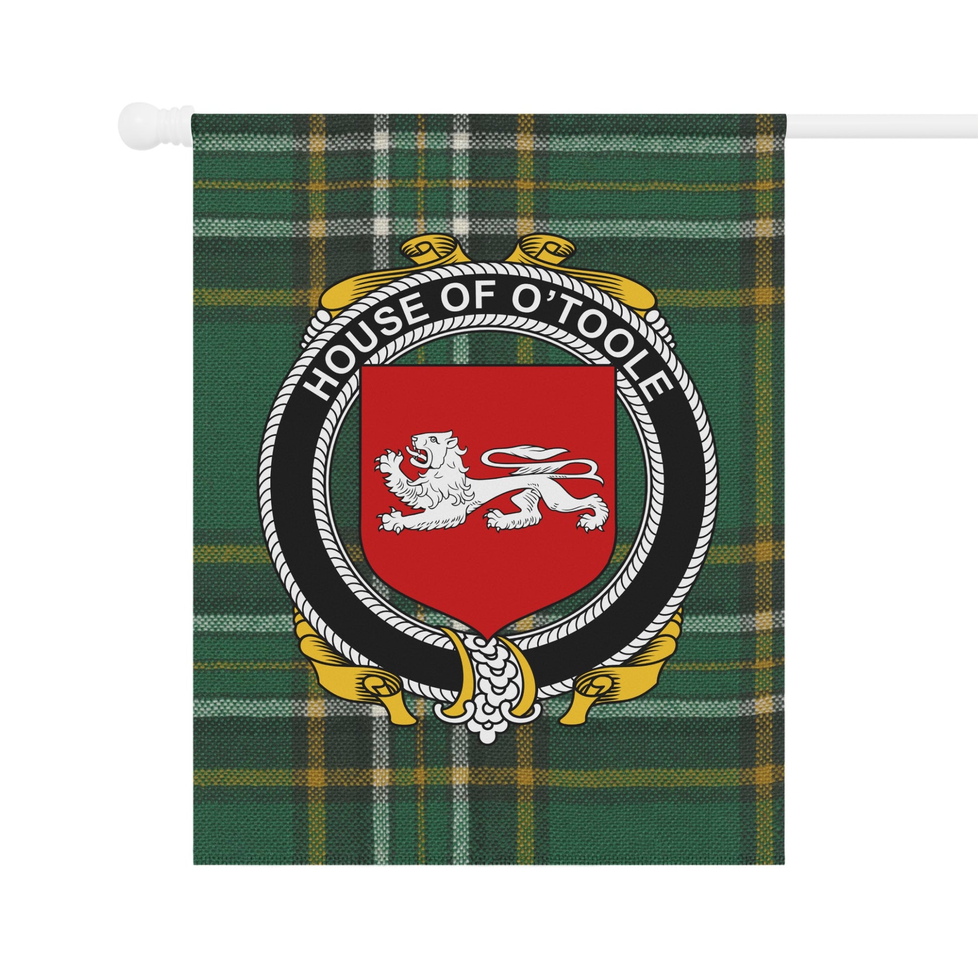 House of O'Toole Family Crest Plaid Banner Decor