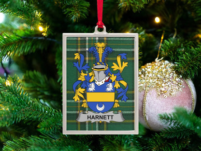Customizable Family Crest Tree Ornament product type