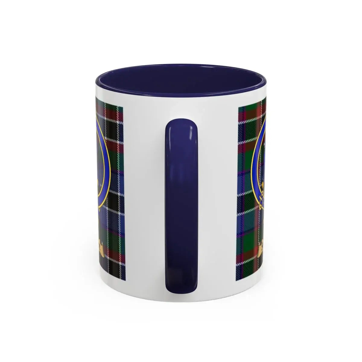 Soote clan crest mug shown in 11 oz and 15 oz sizes
