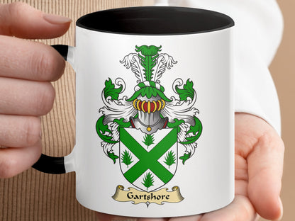 Clan Gartshore Scottish Coat of Arms Accent Coffee Mug - Living Stone Gifts