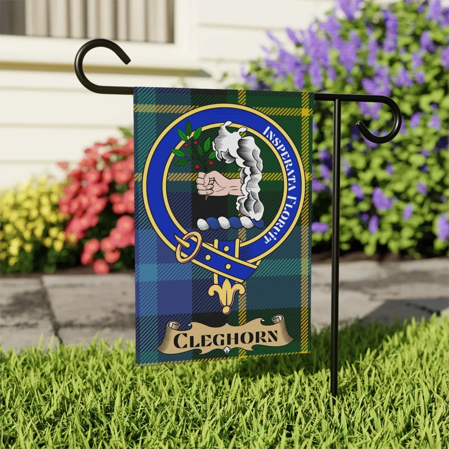 Cleghorn Family Crest Garden Flag Beautiful Yard Product