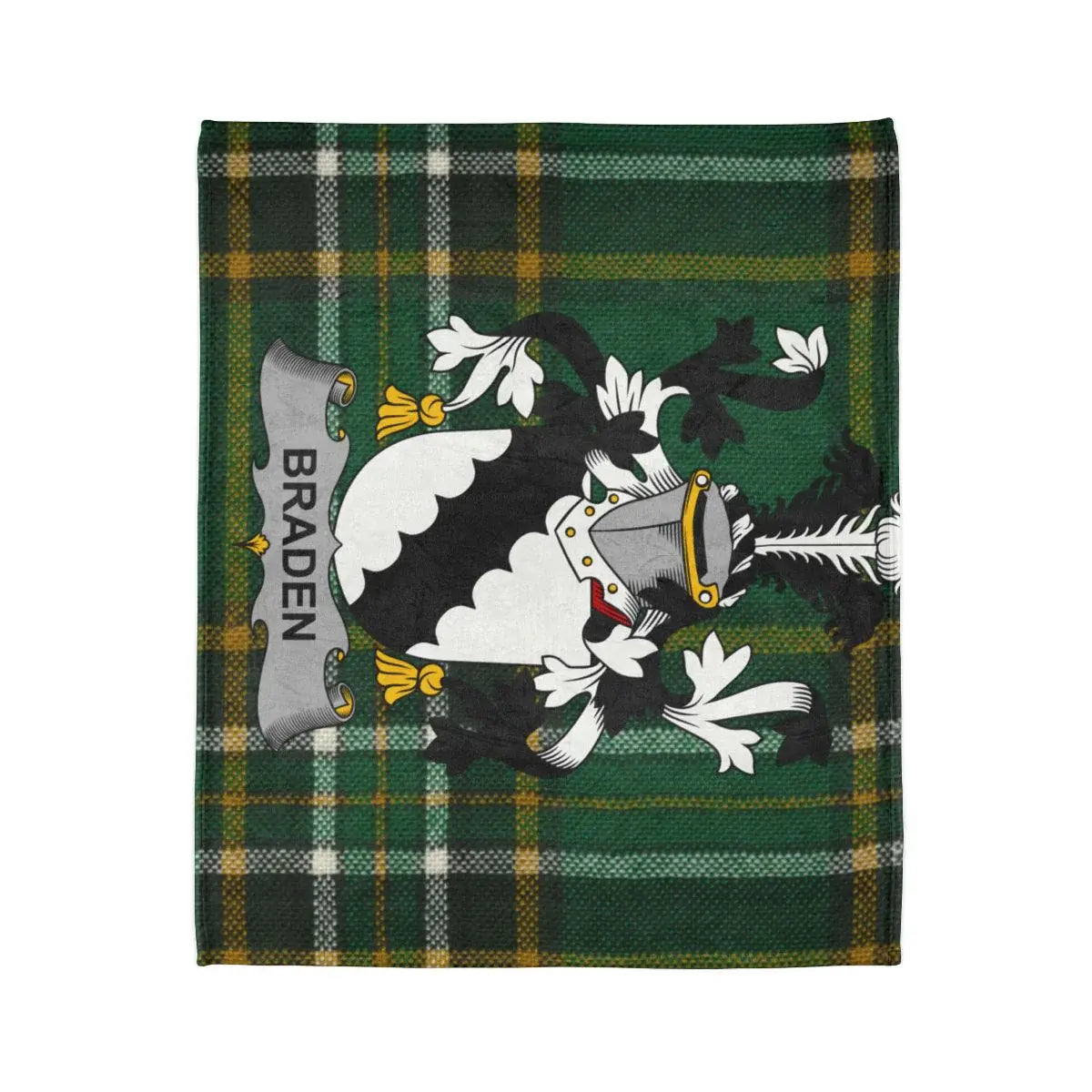 Braden Scottish Tartan Plaid Family Crest print product