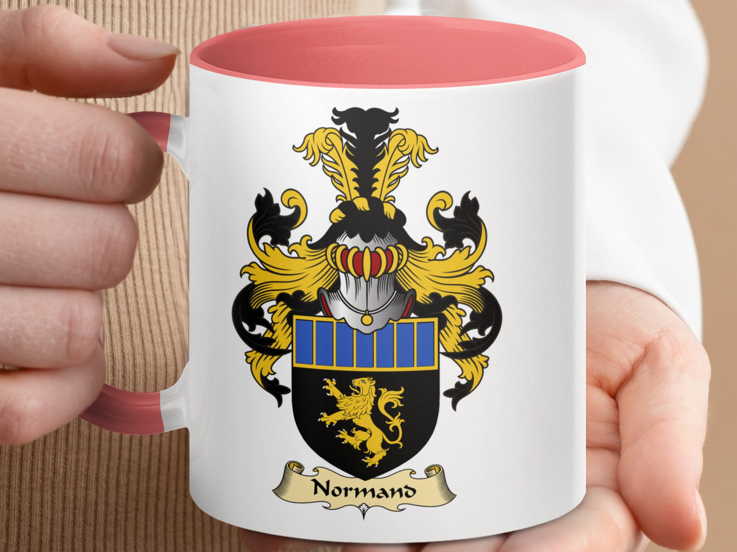 Proud Normand Scottish Clan Coat of Arms Mug - Living Stone Gifts