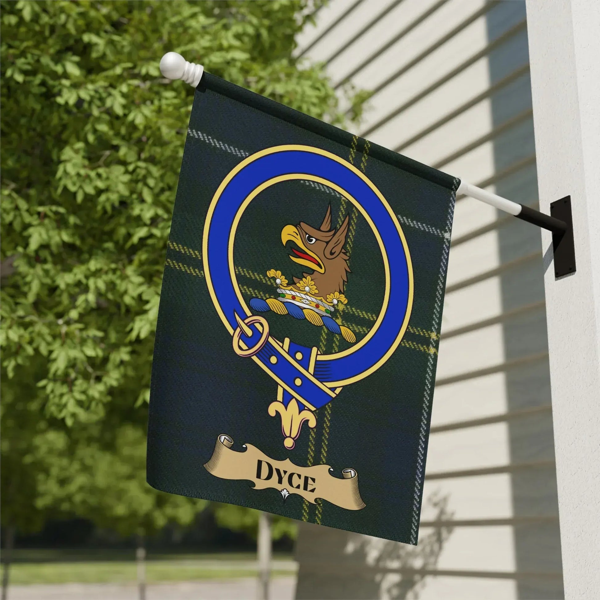 Scottish Clan Dyce Tartan Crest Outdoor Flag product type