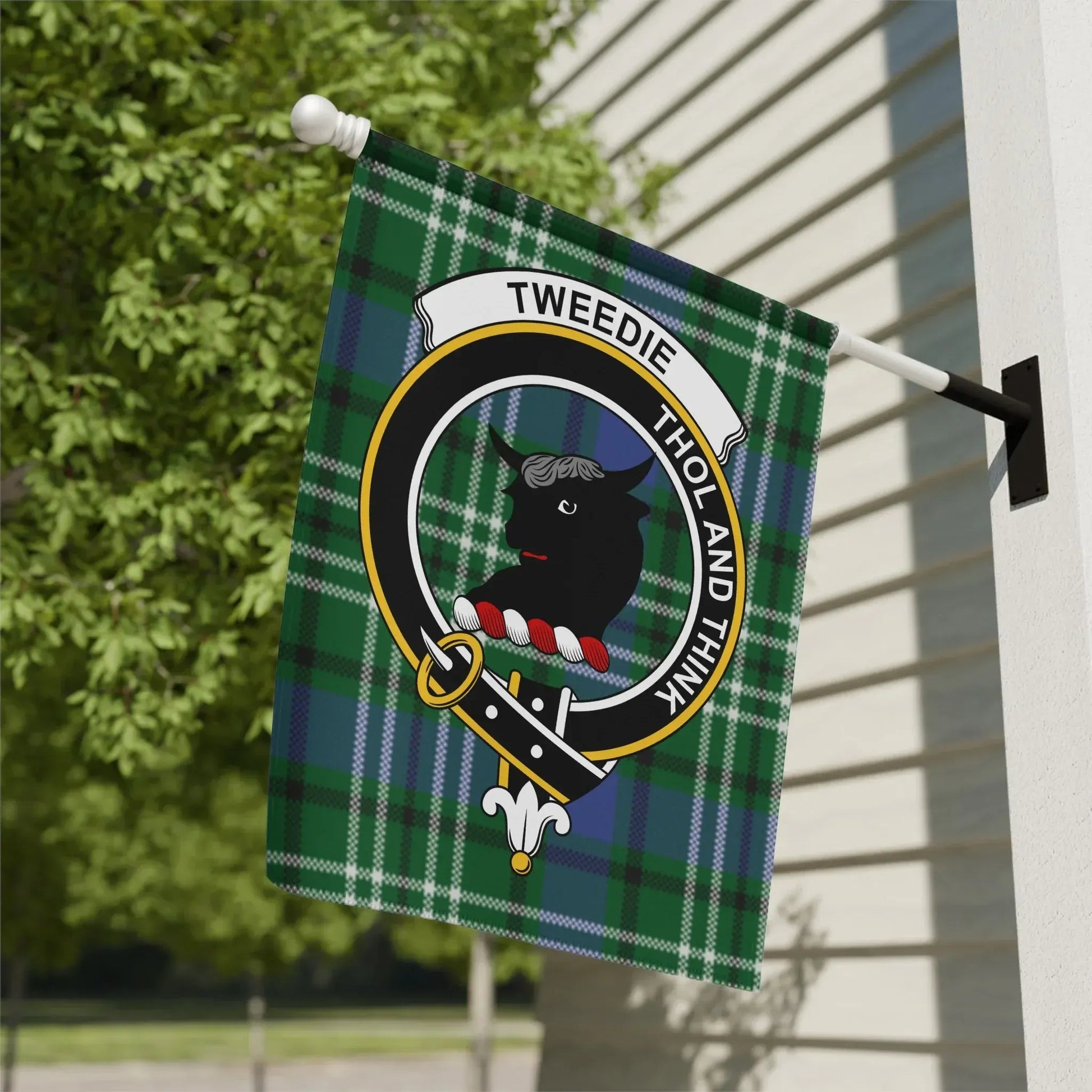 Thol And Think Tweedie Plaid Outdoor Flag product