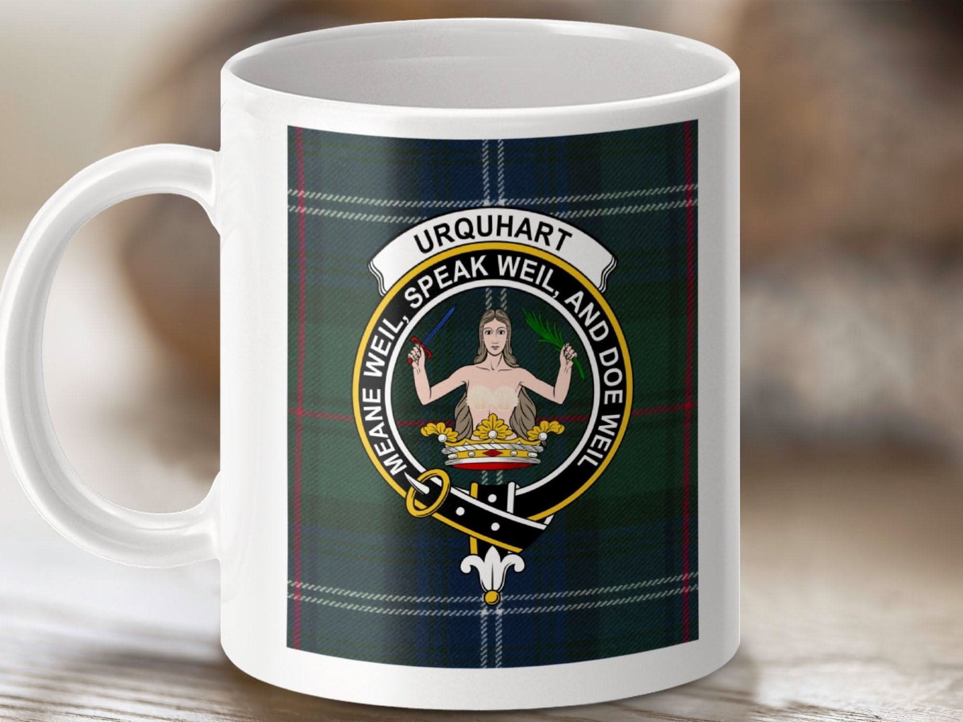 Urquhart Clan Crest Coffee Mug Custom Print Product