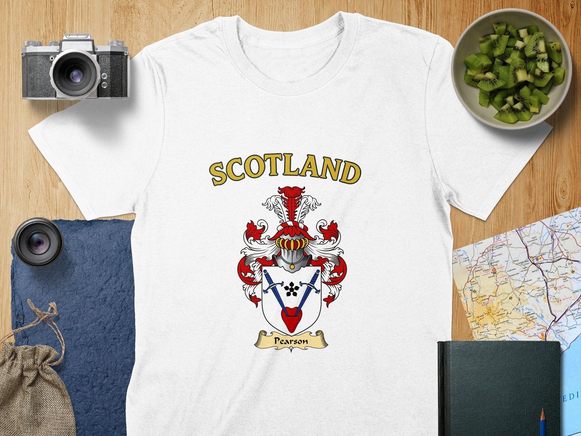 Scotland Crest T-Shirt Ideal for Souvenir Product