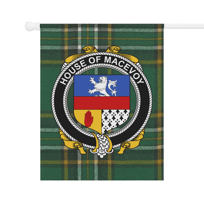 House of Macevoy Family Crest Tartan Flag Product