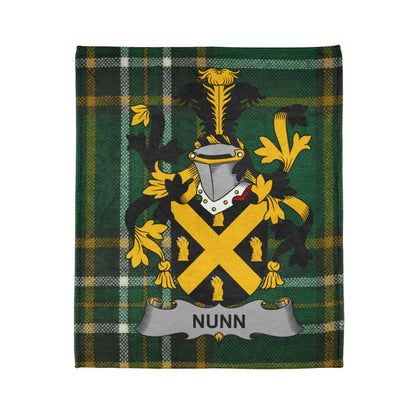 Family Crest of Nunn Tartan Blanket product type
